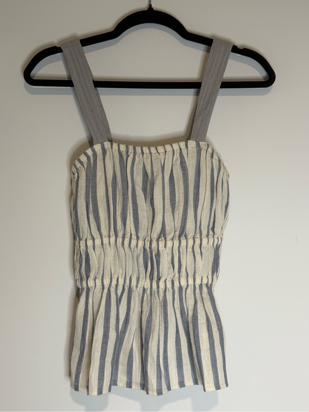 NWT (S) Women’s Striped One-Piece Tank in Cream and Blue